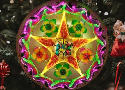 Authentic Capiz Native Dayang Dayang Parol, 24inches, LED Lights, PAROL 11