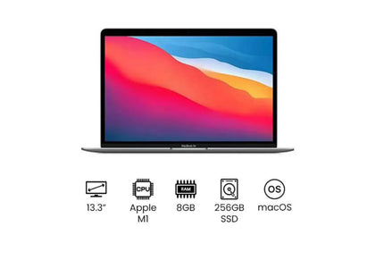 Apple Macbook Air MGN63 13" Display, Apple M1 Chip With 8-Core Processor and 7-Core Graphics / 8GB RAM / 256GB SSD/ English Keyboard Space Grey