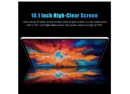 GENERIC Tablet (8GB+256GB) 10.1 inch Screen 5G Calling 10-Core MTK6797 Processor 128GB Expandable Memory Large Storage Capacity High-Clear Large Screen BT5.0 7000mAh Battery Long Standby Time Multifunctional