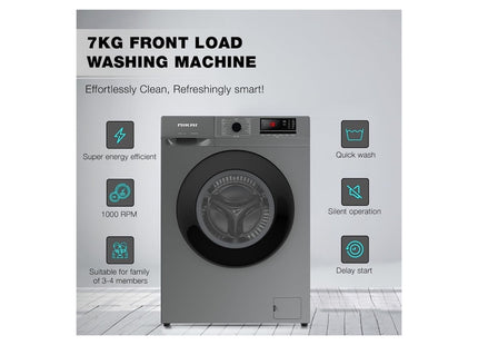Nikai Front Load Washer 7 kg NWM701FN9S