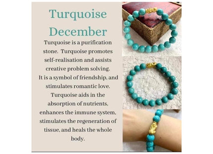 Turquoise Birthstone Bracelet (DECEMBER)