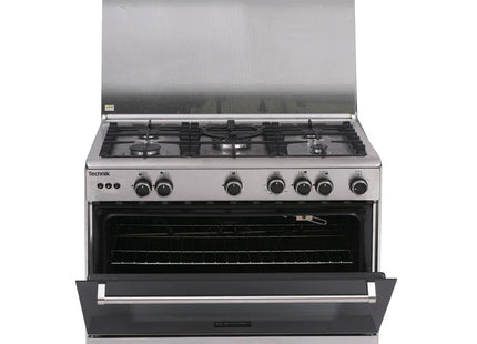 Tecnogas TFG8050CRVSSC 80cm Range, 5-Gas Burner, 102L Gas Oven