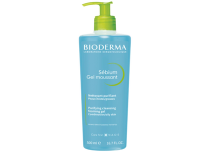 Bioderma Sebium Purifying Cleansing Foaming Gel - Combination to Oily Skin, 500ml Visit the BIODERMA Store