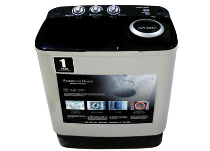 American Home AWTM1022AD 10.0kg Twin Tub Washing Machine