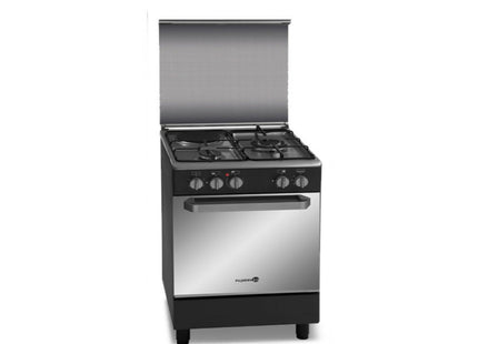 Fujidenzo 50 cm Cooking Range, 2 Gas + 1 Electric, Gas Oven FGR 5521VTMB