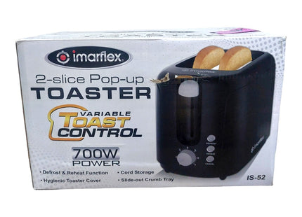 Imarflex IS-52 2-slice Pop-up Toaster