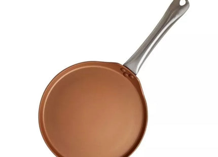 MASFLEX Forged Copper Designed 3 Layer Non-stick Coating Induction Multi-Purpose Flat Pan 28cm Cool-touch Stainless Steel Handle