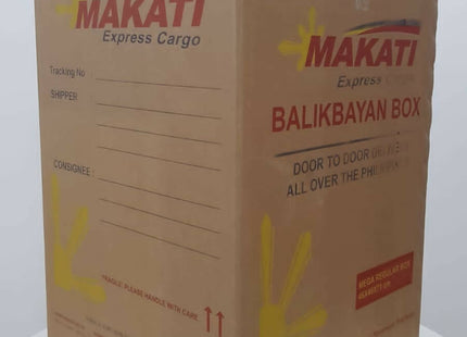 Balikbayan Box Makati Express Cargo Mega Regular Box, 46x46x71cm, Sea Cargo to Manila / NCR