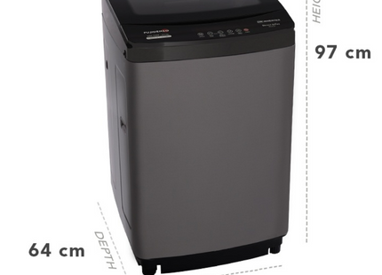 Fujidenzo 10.5 kg HD Premium Inverter Fully Automatic Washing Machine IJWA-1050 VT (Titanium Gray)